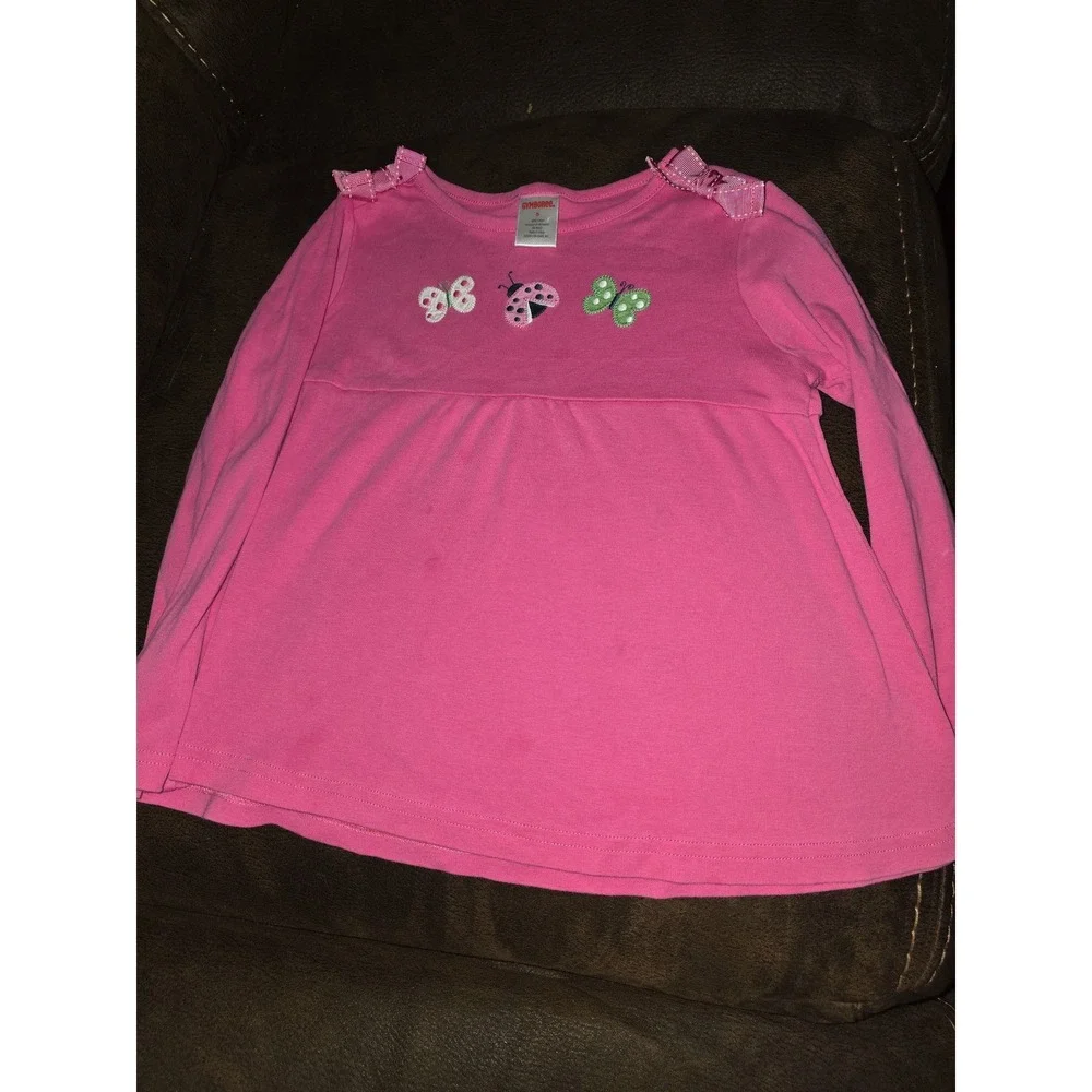 Gymboree garden friends ladybug butterfly top size 5 long sleeve